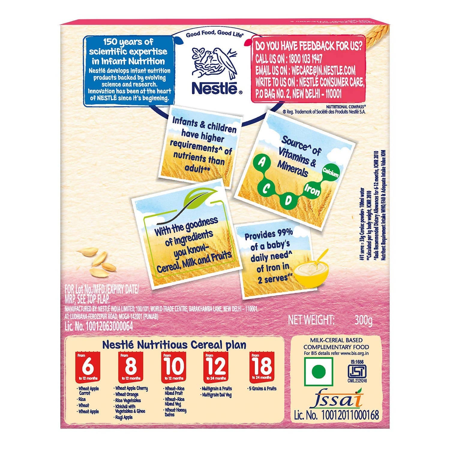 Nestle Cerelac Baby Cereal With Milk Wheat - Rice Mixed Fruit - Distacart