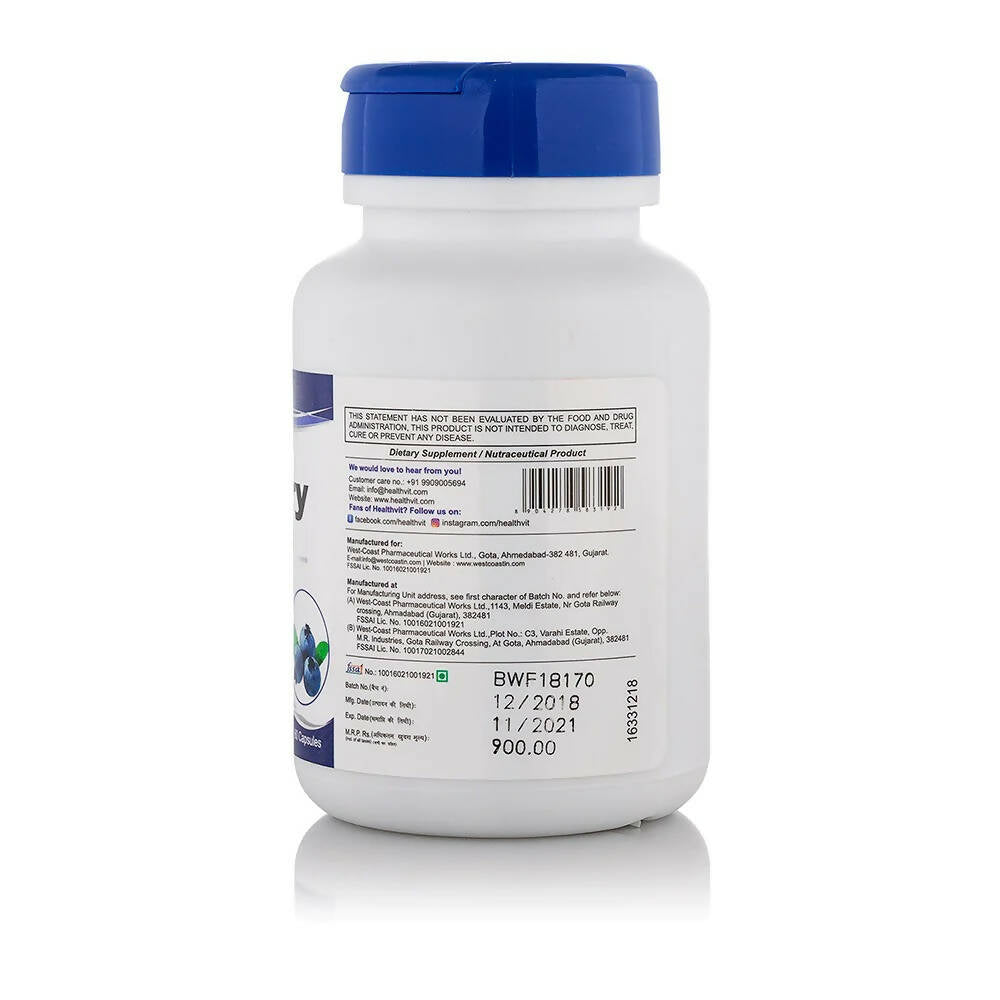 Healthvit Bilberry Extract Capsules - Distacart