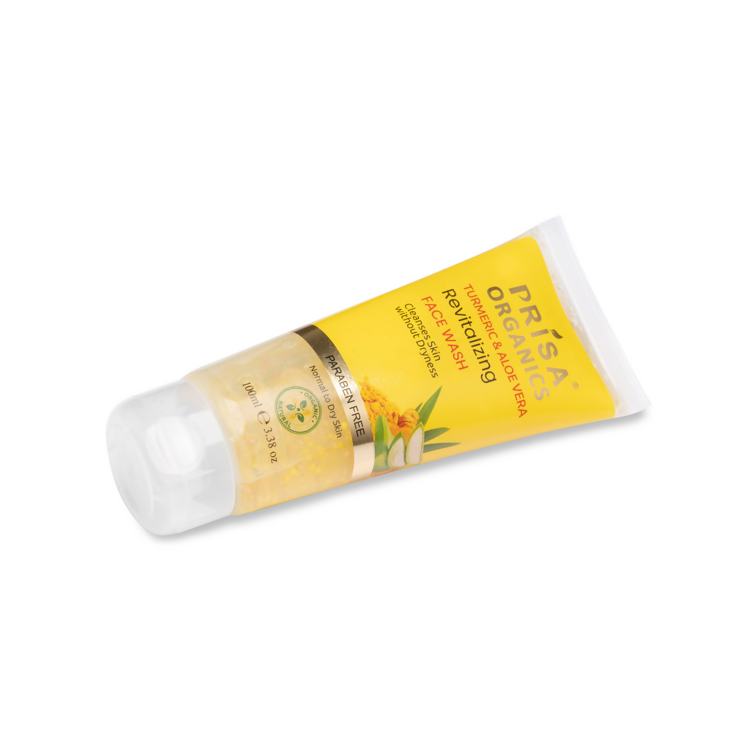 Prisa Organics Turmeric & Aloevera Revitalizing Face Wash - Distacart