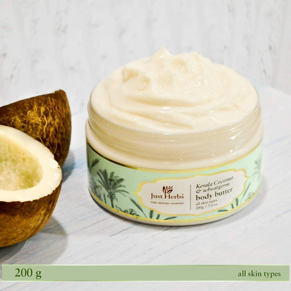 Just Herbs Kerala Coconut & Wheatgerm Body Butter - Distacart