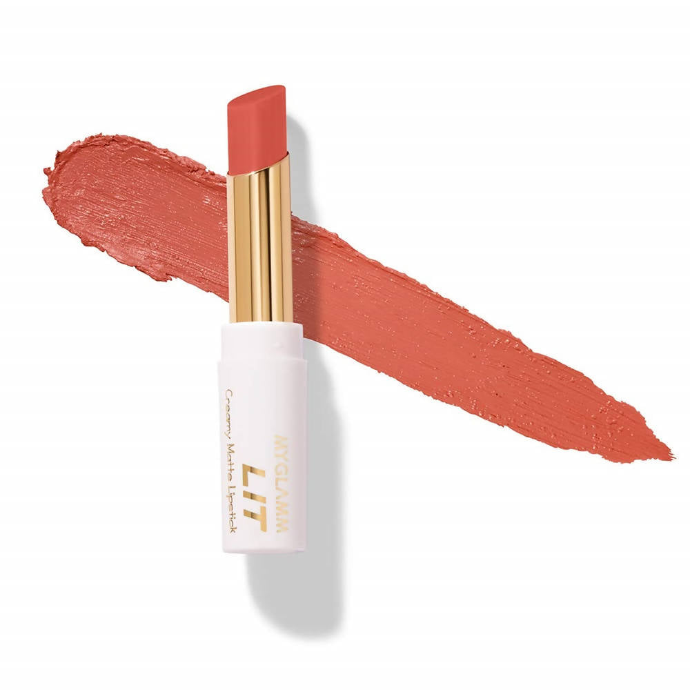 Myglamm LIT Creamy Matte Lipstick Bellini - Distacart