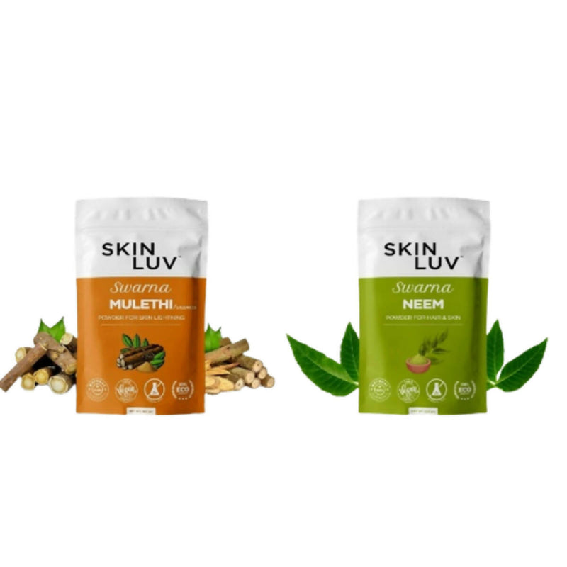 SkinLuv Swarna Mulethi Powder And Neem Powder Combo - Distacart