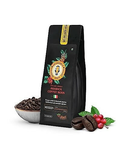 LocoKerala Western Ghats Italian Roast Arabica Whole Bean Coffee - Distacart