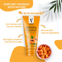 Thumbnail for NutriGlow NATURAL'S Papaya Facial Scrub - Distacart