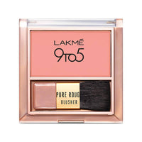Thumbnail for Lakme 9To5 Pure Rouge Blusher - Nude Flush