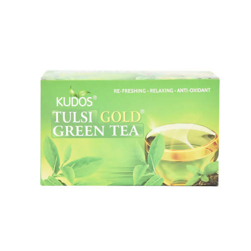 Kudos Ayurveda Tulsi Gold Green Tea, Anti-Oxidant Tea