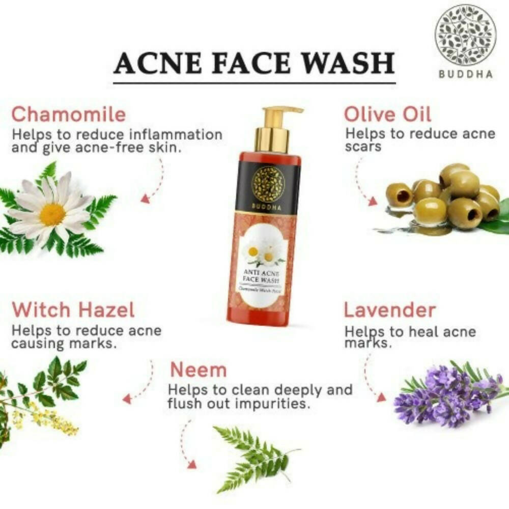 Buddha Natural Anti Acne Face Wash - Distacart