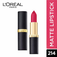 Thumbnail for L'Oreal Paris Color Riche Moist Matte Lipstick - 214 Raspberry Syrup - Distacart
