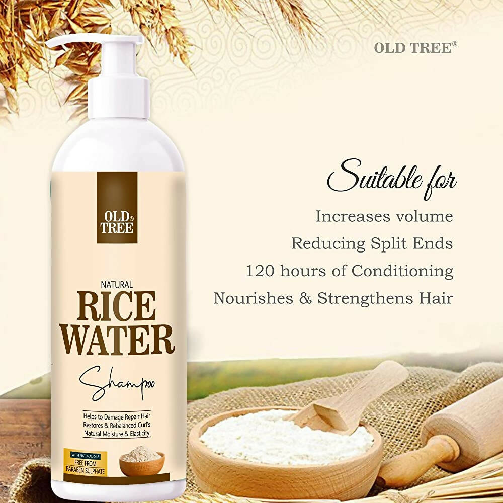 Old Tree Rice Water Shampoo for Damage Repair Hair - Distacart