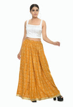 Thumbnail for Mominos Fashion Moeza Cotton Mustard Color Printed Lehenga (Lancha)