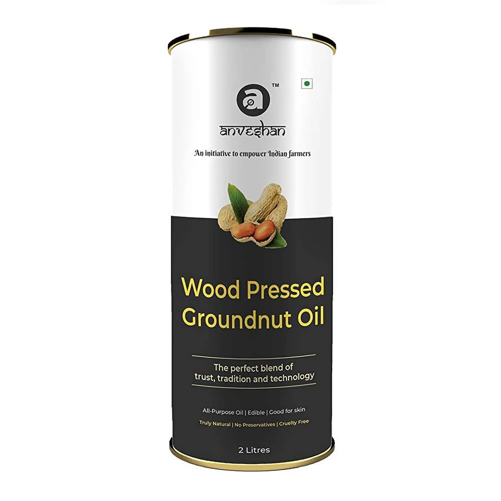 Anveshan Wood Pressed Groundnut Oil - 2 L