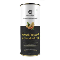 Thumbnail for Anveshan Wood Pressed Groundnut Oil - 2 L