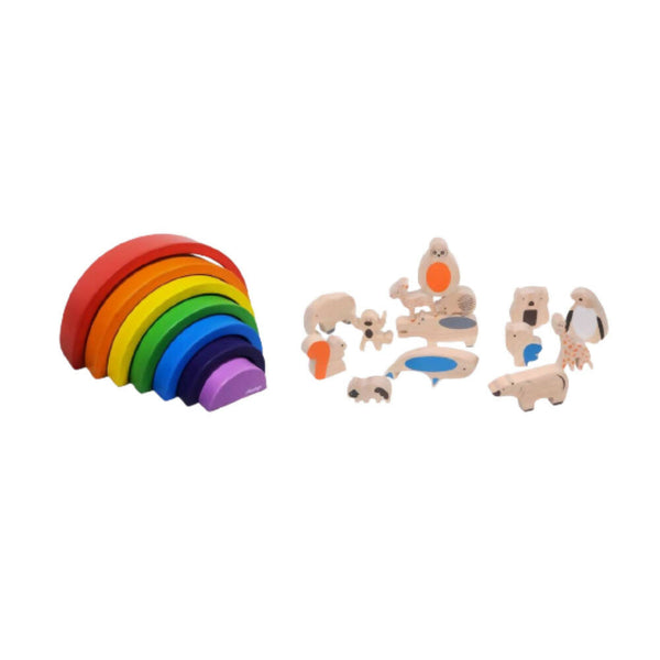 Matoyi Balancing Animals & Rainbow Stacker Combo - Distacart