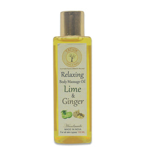 Tatvik Ayurveda Relaxing Body Massage Oil Lime & Ginger - Distacart