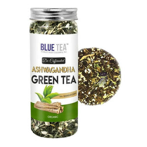 Blue Tea Organic Ashwagandha Green Tea - Distacart