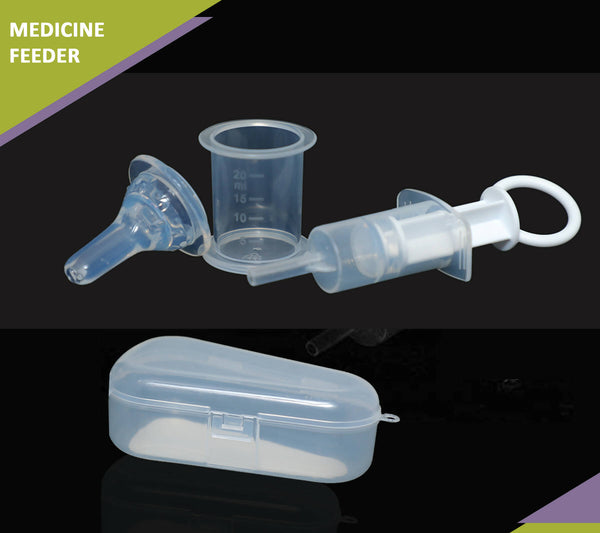 Safe-O-Kid Silicone made BPA free medicine Feeder cum Dropper for Kids- White - Distacart