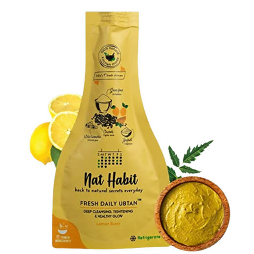 Nat Habit Lemon Burst Fresh Daily Ubtan - Distacart