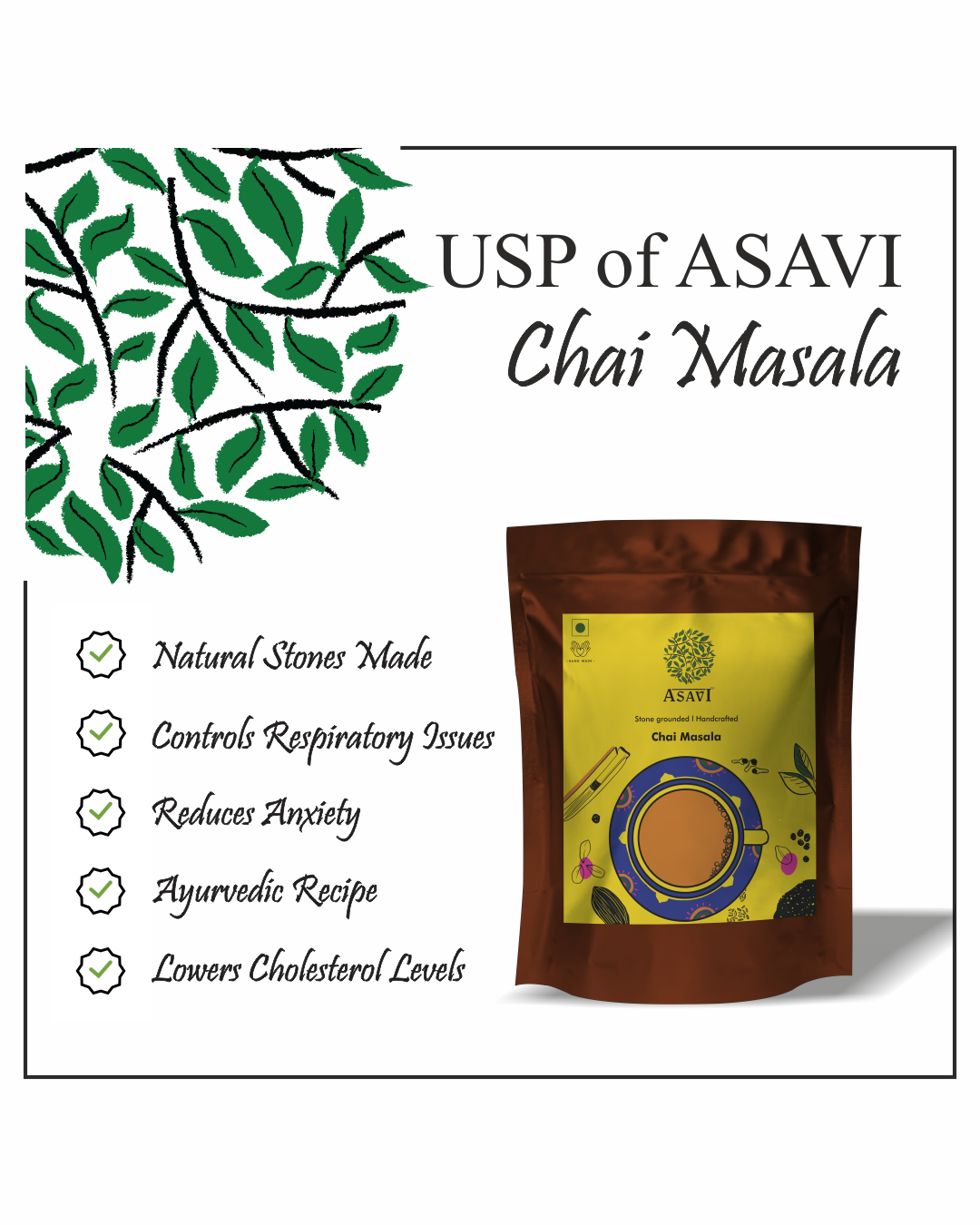 Asavi Stonemade Chai Masala - Distacart