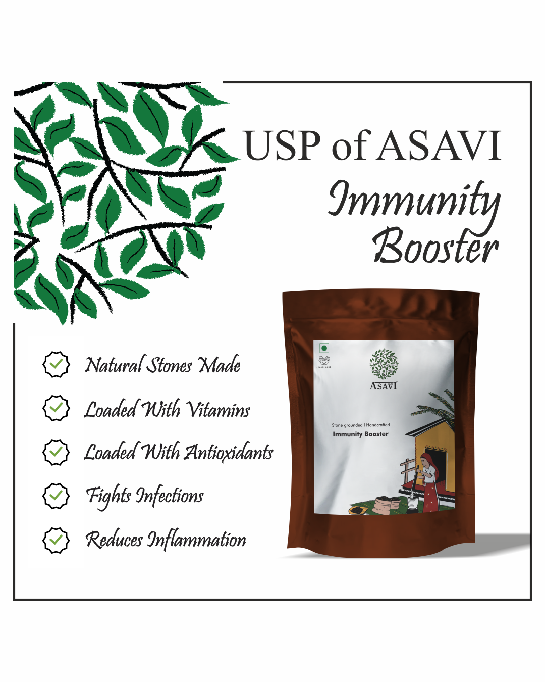 Asavi Stonemade Immunity Booster Powder - Distacart