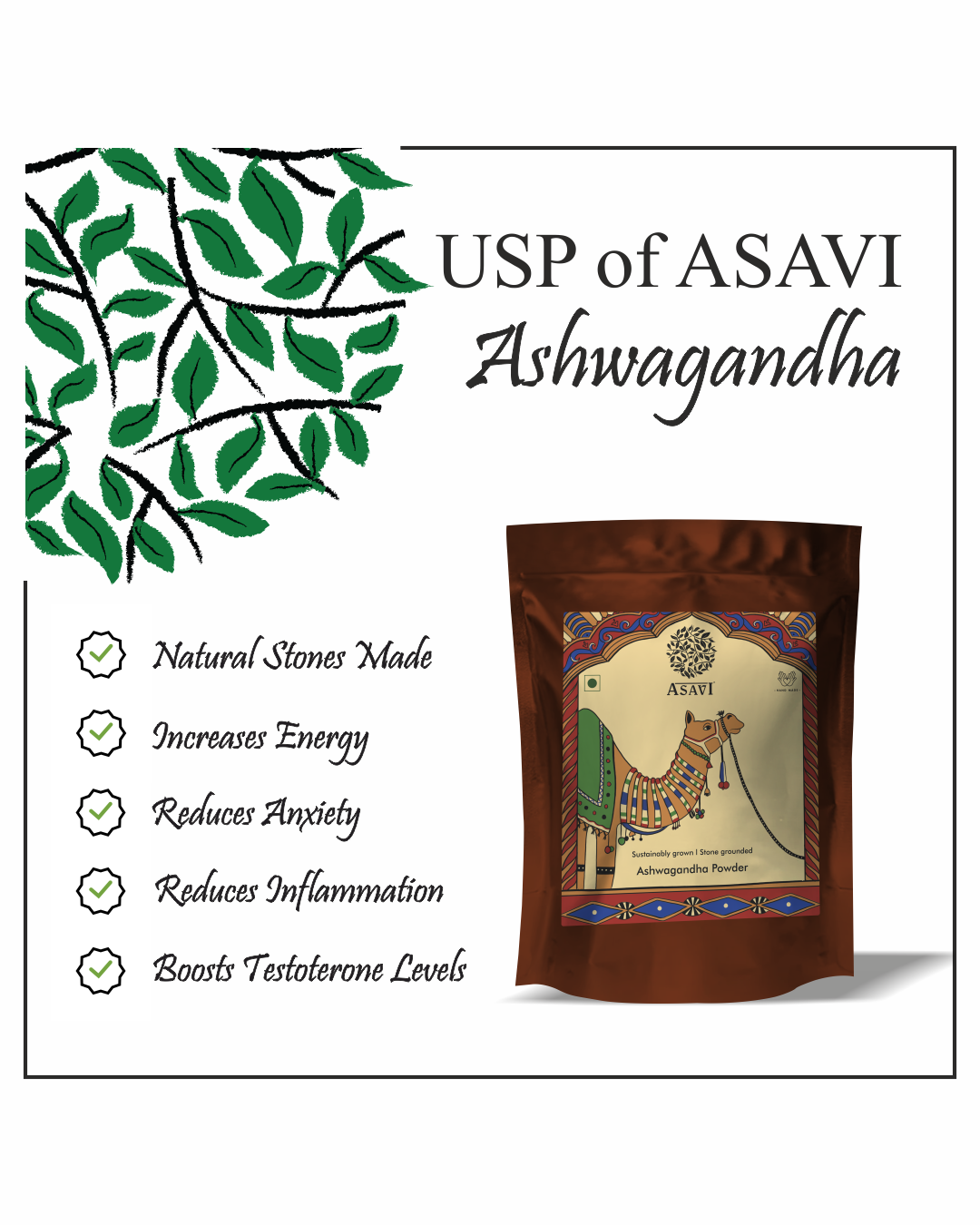 Asavi Stonemade Ashwagandha Powder - Distacart