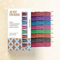 Thumbnail for Just Herbs 8 In 1 Eye Shadow Lidsticks Highly-Pigmented Long-Lasting Smudge-Proof - Herbi-Wore - Distacart