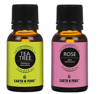 Thumbnail for Earth N Pure Rose & Tea Tree Essential Oils