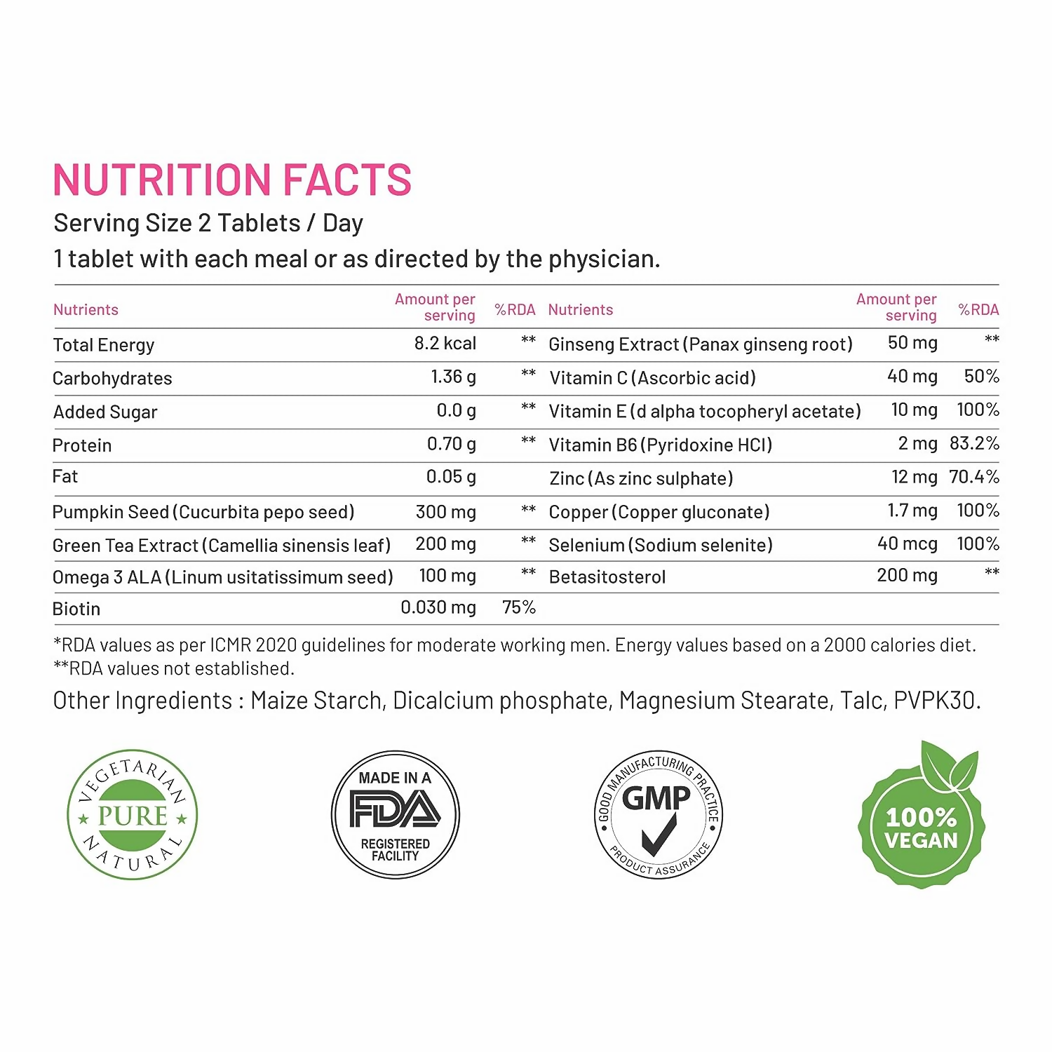 Bliss Welness DHT Blocker Tablets - Distacart