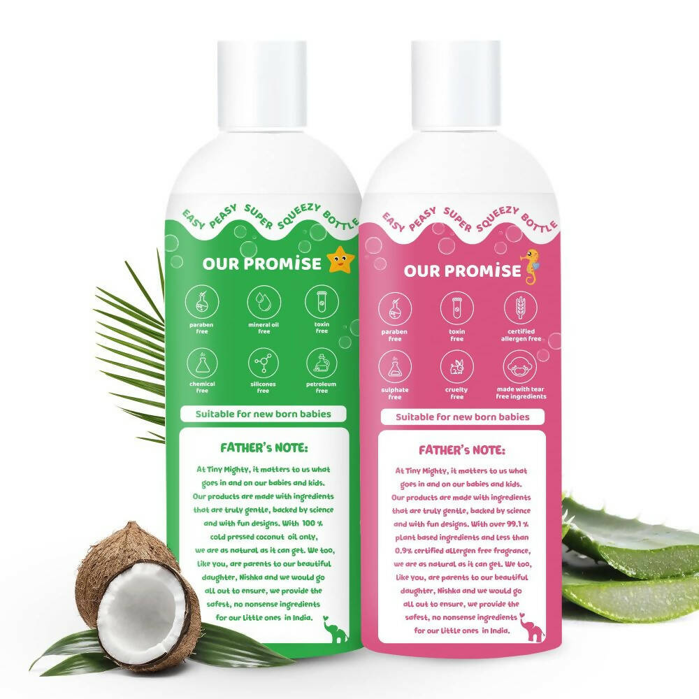 Tiny Mighty Baby Shampoo And Massage Oil Combo - Distacart