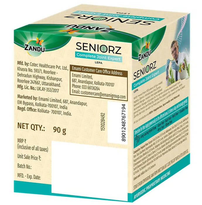 Zandu Seniorz Complete Joint Expert Lepa - Distacart