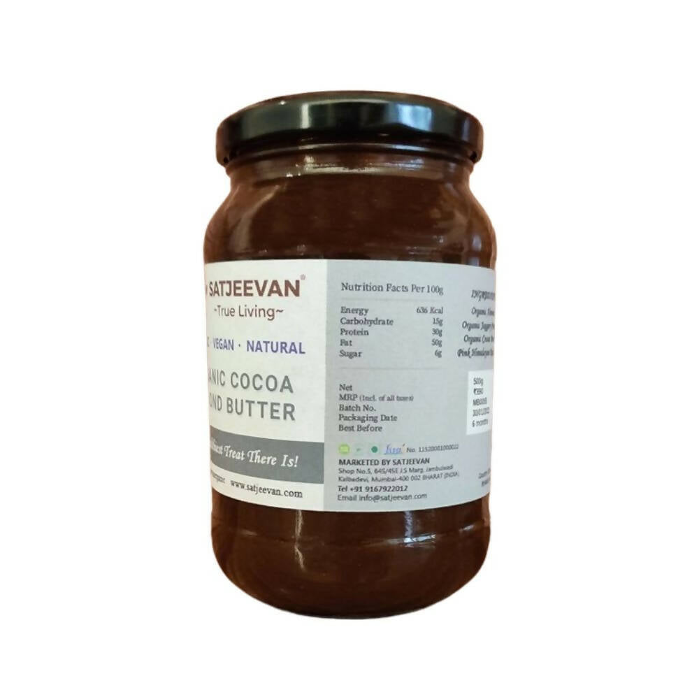 Satjeevan Organic Cocoa Almond Butter - Distacart