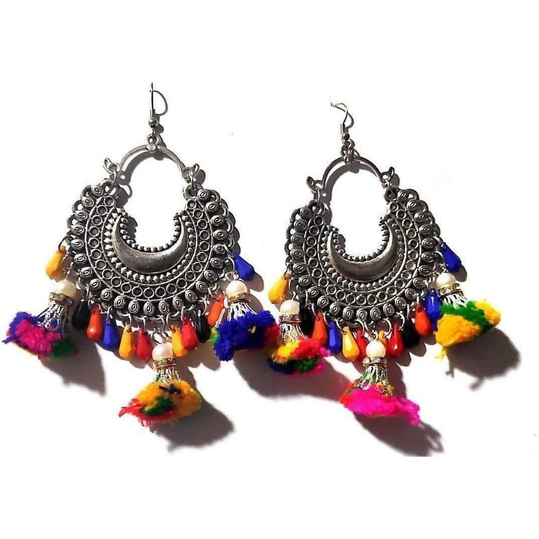 Rava Ball Oxidized Jhumka Style Earrings – VOYLLA