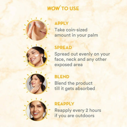 Wow Skin Science Hydrating Sunscreen Spf 50 Pa +++ - Distacart