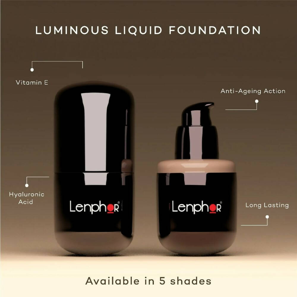 Lenphor Liquid Foundation With Hyaluronic Acid & SPF 30 - Distacart