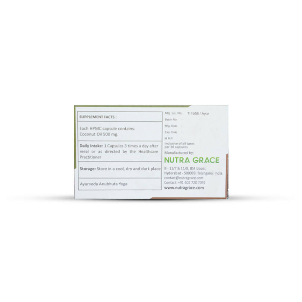 Nutra Grace Coconut Oil Capsules - Distacart