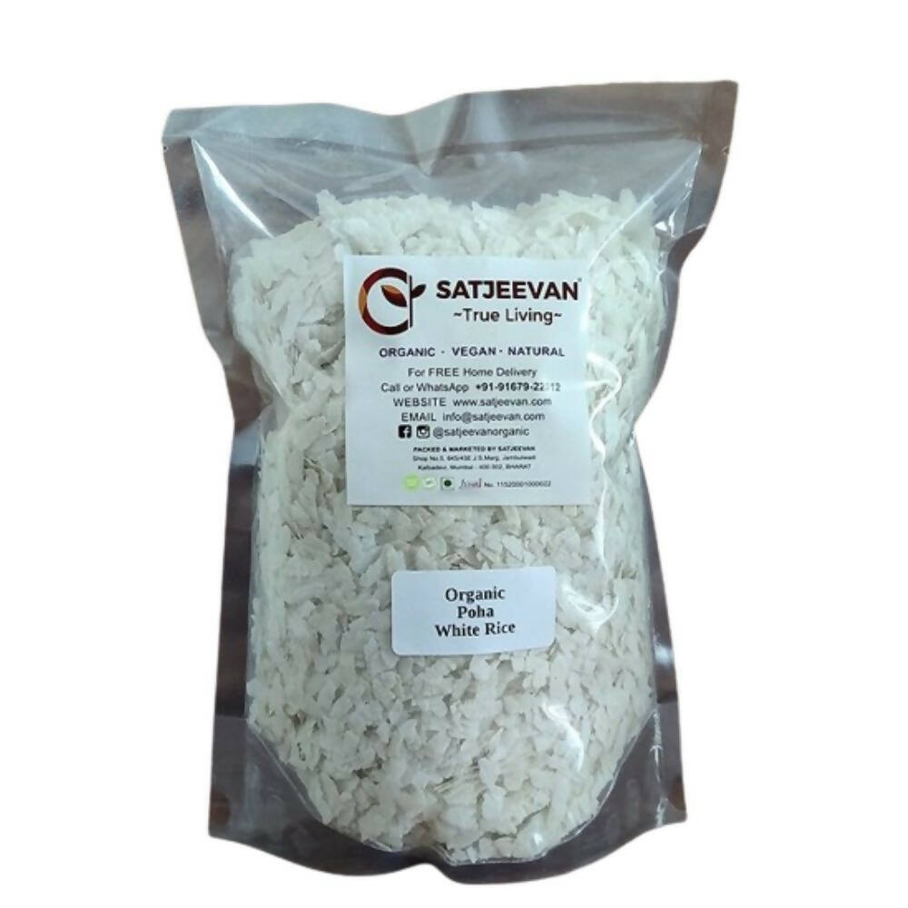 Satjeevan Organic Poha White Rice - Distacart