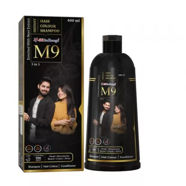 Sat Kartar M9 3 In 1 Instant Hair Color Shampoo - Distacart