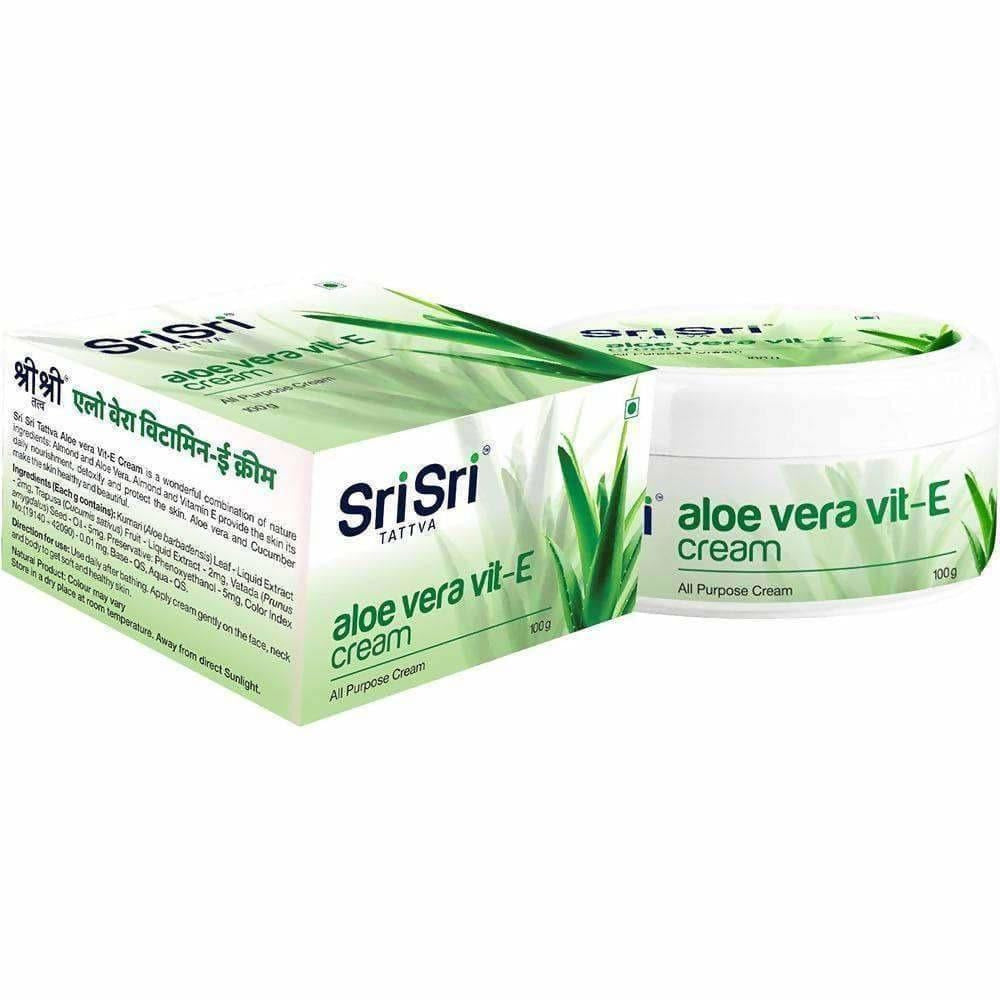 Sri Sri Tattva Aloe Vera & Vit. E Cream - 100gm - Distacart