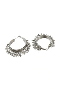Thumbnail for Mominos Fashion Johar Kamal Women's Oxidised Ghungroo Earrings - Distacart
