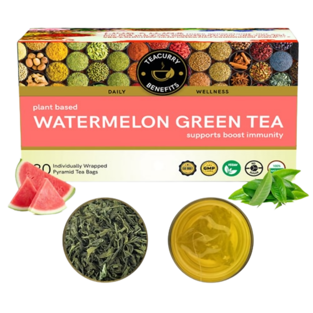 Teacurry Watermelon Green Tea Bags - Distacart