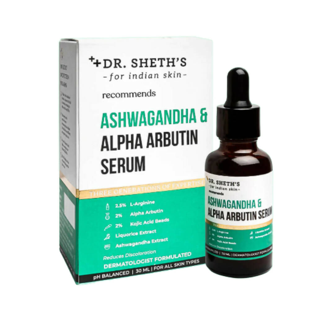 Dr. Sheth's Ashwagandha & Alpha Arbutin Serum - Distacart
