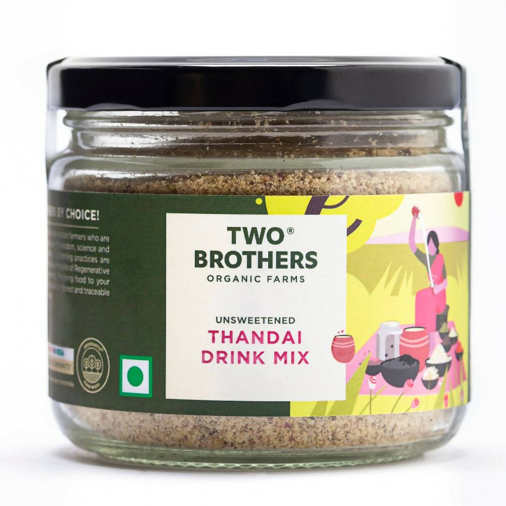 Two Brothers Organic Farms Thandai Drink Mix-Unsweetened - Distacart