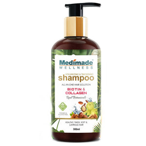 Medimade Wellness Volumizing and Thickening Shampoo with Biotin & Collagen - Distacart