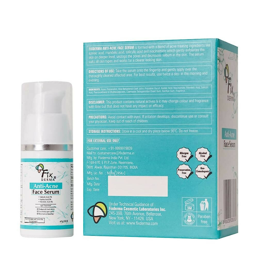 Fixderma Anti-Acne Face Serum - Distacart