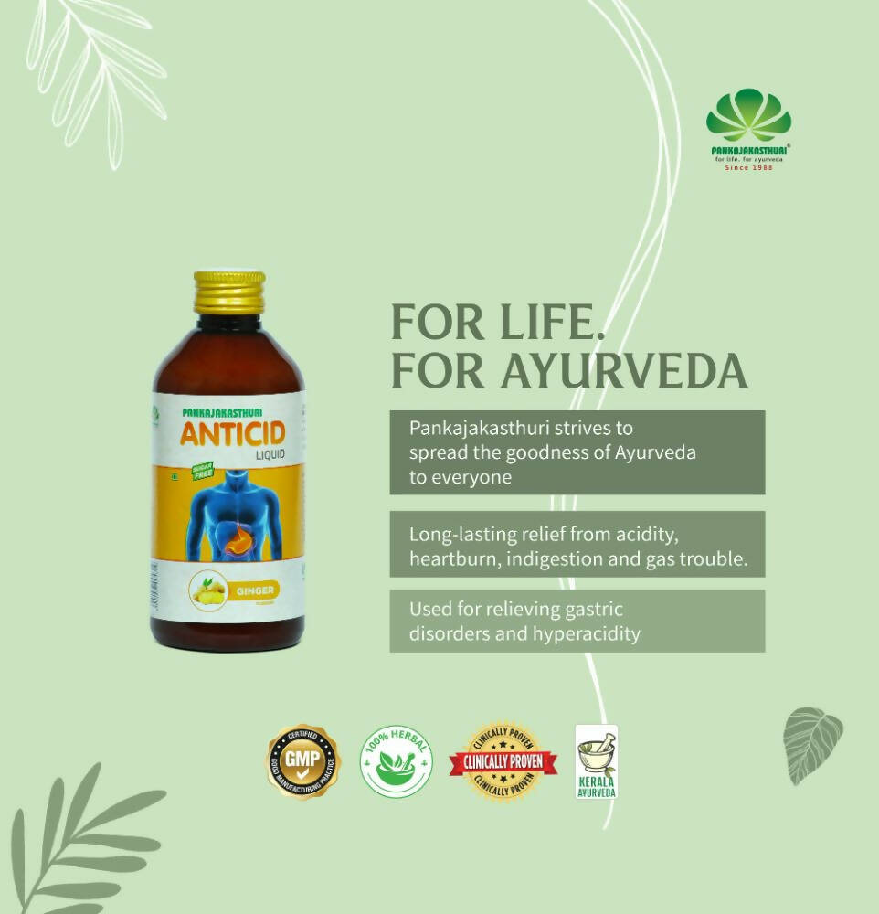 Pankajakasthuri Anticid Liquid Ginger - Distacart