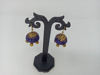 Thumbnail for Terracotta Double Shade Hanging Jhumkas