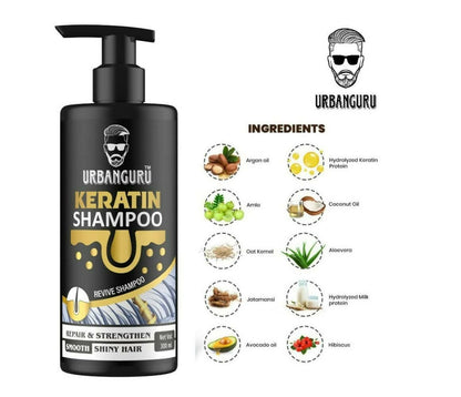 Urbanguru Men's Keratin Shampoo - Distacart