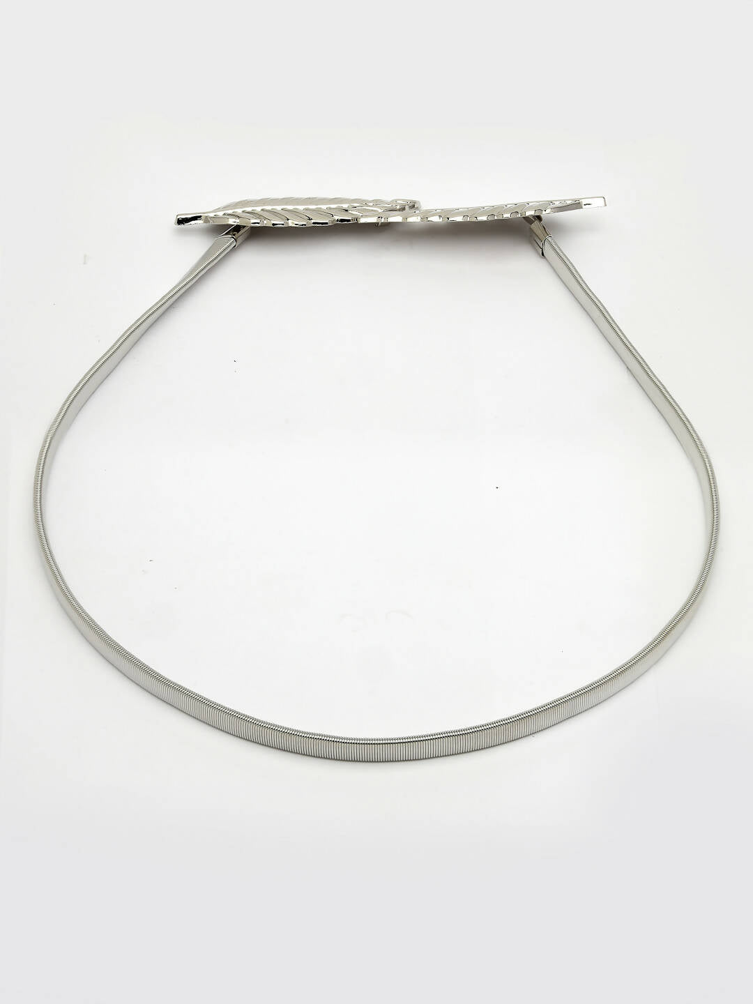 NVR Women Circular Silver Plated Stretchable Metal Belt - Distacart