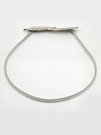 Thumbnail for NVR Women Circular Silver Plated Stretchable Metal Belt - Distacart