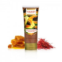 Thumbnail for Vaadi Herbals Papaya Fairness Scrub Gel with Honey and Saffron - Distacart