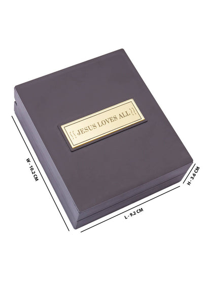 Golden Peacock Brown & Red 24 Ct Gold Foil Lord Jesus Christ - Distacart